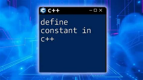 c++ define constants.